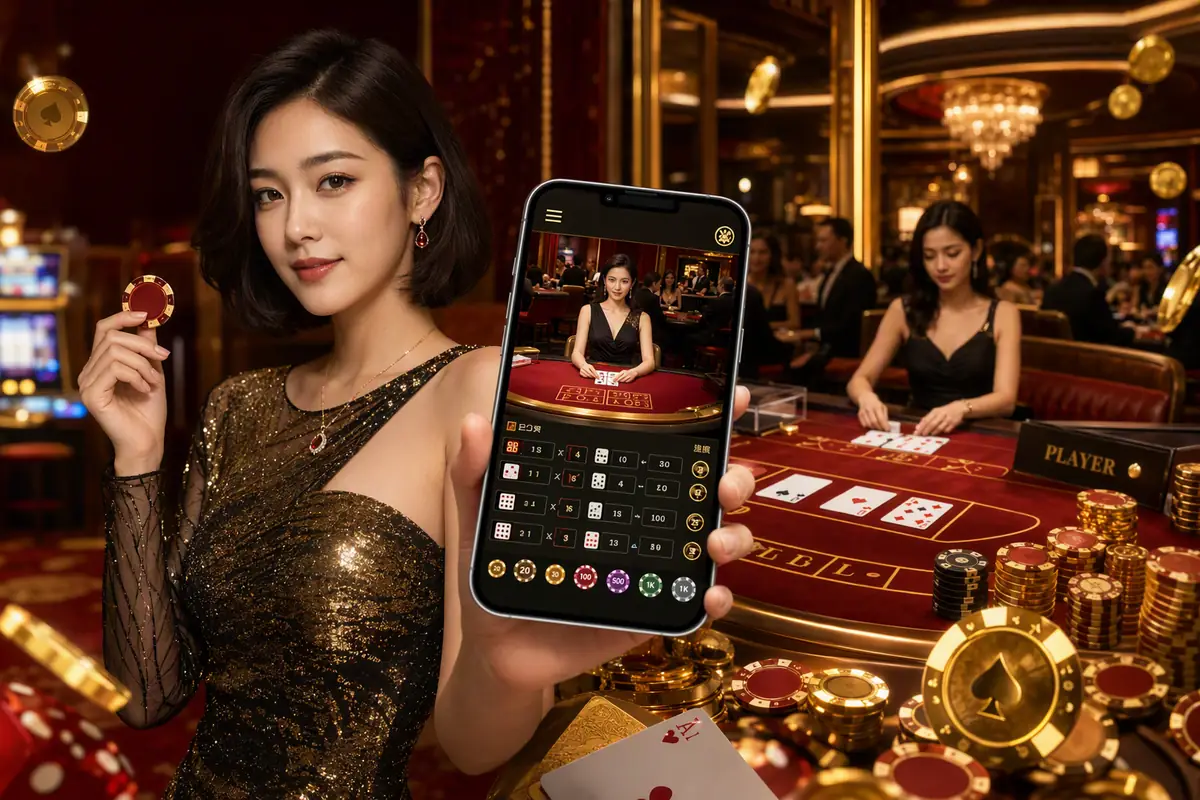 wira888 Casino meja live dealer baccarat